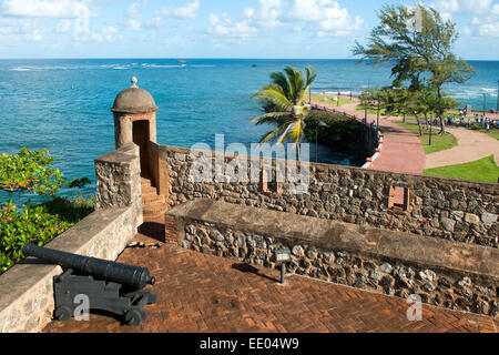 Dominikanische Republik, Norden, Puerto Plata, Festung San Felipe (Fortaleza de San Felipe), Stockfoto