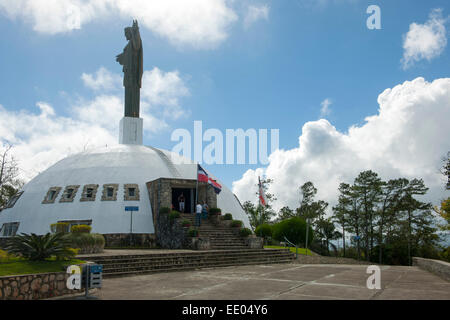 Norden, Puerto Plata, Dominikanische Republik, Restaurant bin Pico Isabel de Torres Stockfoto