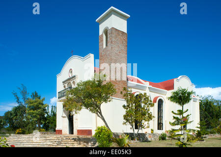 Dominikanische Republik, Nordküste, Kirche Templo de Las Americas Bei Den Ausgrabungen von La Isabela Vieja Bei El Castillo Stockfoto