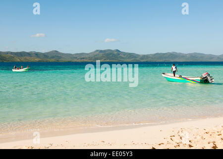 Dominikanische Republik, Nordküste, Punta Rusia (Punta Rucia), Insel Cayo Arena (Auch Isla Paraiso, Paradise Island), Stockfoto