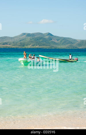 Dominikanische Republik, Nordküste, Punta Rusia (Punta Rucia), Insel Cayo Arena (Auch Isla Paraiso, Paradise Island), Stockfoto