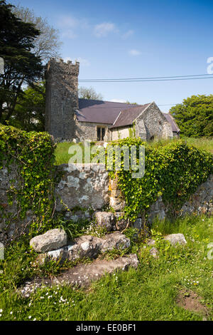 Großbritannien, Wales, Swansea, Gower, Penrice, St Andrew 12. Jahrhundert Norman Kirche, Kirchhof-Stil Stockfoto