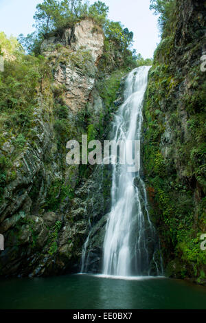 Dominikanische Republik, Cordillera Central, Constanza, Wasserfall Salto de Aguas Blancas Beim Dorf El Convento der Strasse n Stockfoto