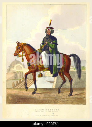 Sultan Mahmud, Konstantinopel im 1828 in der türkischen Hauptstadt und Provinzen, Ottoman-Reich, 19. Jahrhundert-Gravur Stockfoto