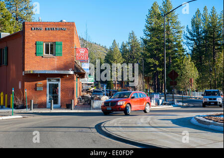 USA Kalifornien CA Lake Tahoe Kings Beach-winter Stockfoto