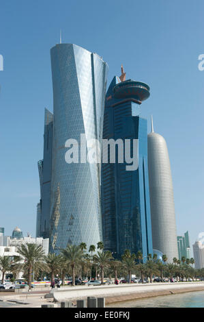 West Bay Finanzviertel Doha, Katar Stockfoto