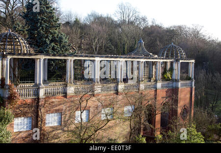 Hill-Garten und Pergola, Hampstead Heath Stockfoto