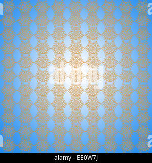 luxuriöse Tapeten mit viele abstrakte Lichtmuster auf blauem Hintergrund Stockfoto