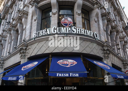 Das neue Bubba Gump Shrimp Co. Restaurant in London Stockfoto