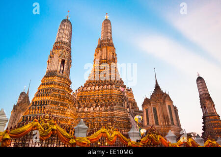 Wat Arun Tempel in Bangkok, Thailand. Stockfoto