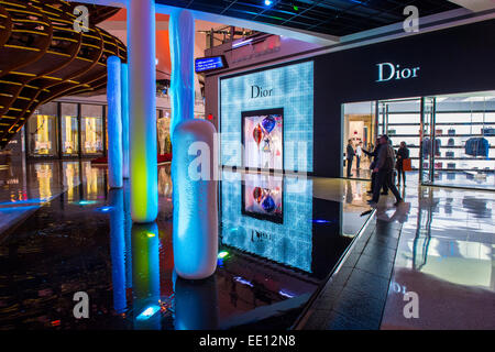 Die Kristalle Mall in Las Vegas Stockfoto