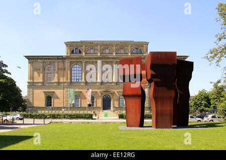 Deutschland, Oberbayern, Blick Auf Die Alte Pinakothek, Bayern, Kultur, Kunst, Gebäude, Bauwerk, Museum, Museumsgebäude, Museen Stockfoto