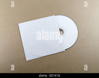 Compact Disk auf einem Tisch. Vorlage für das branding Identität für Designer. Stockfoto