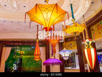 Der Sonnenschirm unten Bar im Wynn Hotel and Casino in Las vegas Stockfoto