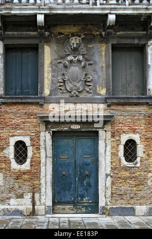 Alte Haeuser Im Stadtteil Dosoduro, Venedig, Italien Stockfoto