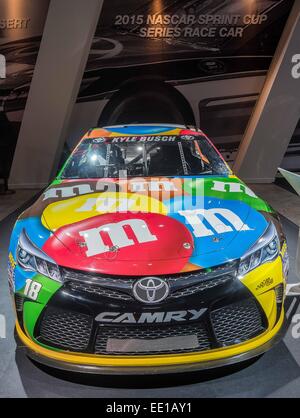 Detroit, Michigan, USA. 12. Januar 2015. Toyota Nascar Sprint Cup Series Rennwagen blendet auf der North American International Auto Show 2015 in Detroit, MI. Credit: Alexis Simpson/ZUMA Draht/Alamy Live News Stockfoto