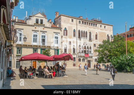 Campo Bandiera E Moro O De La Bragora, Stadtteil Castello, Venedig, Veneto Region, Italien Stockfoto