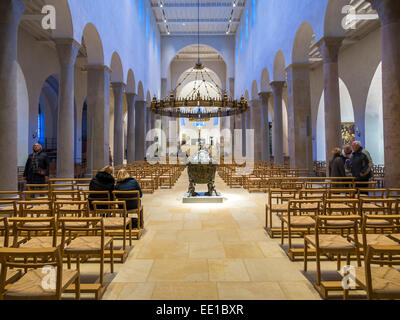 Interieur, Hildesheimer Dom, UNESCO World Heritage Site, Hildesheim, Niedersachsen Stockfoto