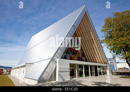 Übergangszeit (Karton) Christ Church Cathedral, Christchurch, Neuseeland Stockfoto