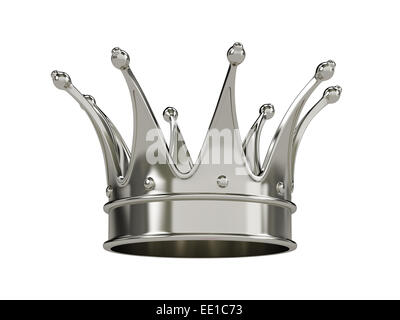 Royal gold Krone isoliert auf weißem Hintergrund Stockfoto