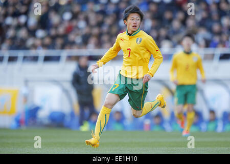 Sitama-Stadion 2002, Saitama, Japan. 12. Januar 2015. Jukiya Fujishima (Seiryo), 12. Januar 2015 - Fußball: 93. alle Japan High School Fußballturnier-Finale match zwischen Maebashi Ikuei 2-4 Seiryo Sitama Stadion 2002, Saitama, Japan. © Yusuke Nakanishi/AFLO SPORT/Alamy Live-Nachrichten Stockfoto