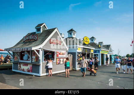 Kleine Geschäfte auf den Halifax Waterfront, Halifax, Nova Scotia, Kanada, Nord Amerika Stockfoto