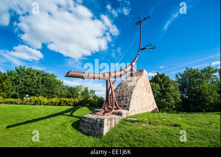 Gabeln astrologische Denkmal, Winnipeg, Manitoba, Kanada, Nordamerika Stockfoto