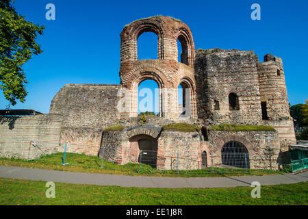 Roman Imperial Badruinen in Trier, UNESCO-Weltkulturerbe, Trier, Moseltal, Rheinland-Pfalz, Deutschland, Europa Stockfoto