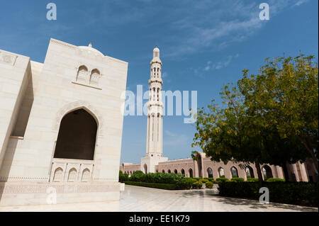 Sultan Qaboos Moschee, Muscat, Oman, Naher Osten Stockfoto