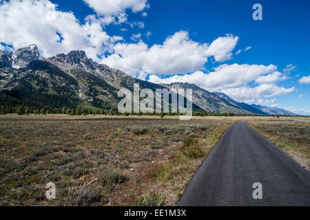 Die Teton Range in Grand Teton Nationalpark, Wyoming, Vereinigte Staaten von Amerika, Nordamerika Stockfoto