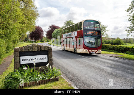 Ein Scarborough & Bezirk Double Decker Bus an Kirkbymoorside Stadt Stockfoto