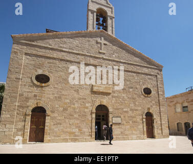 Die Griechisch-orthodoxe Basilika (Kirche) St. Georg in Madaba in Jordanien Stockfoto