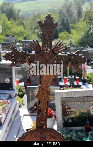 Kreuzigung. Jesus am Kreuz Stockfoto