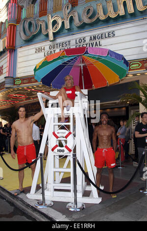 2014 Outfest Opening Night Gala-Premiere des Lebens Partner Anreise mit: Atmosphäre wo: Los Angeles, California, Vereinigte Staaten von Amerika bei: 10. Juli 2014 Stockfoto