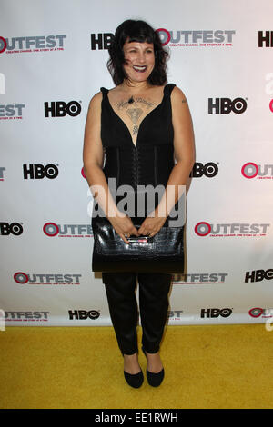 2014 Outfest Opening Night Gala Premiere Of Life Partner Arrivals Mit: Guest Where: Los Angeles, Kalifornien, Vereinigte Staaten Wann: 10. Juli 2014 Stockfoto