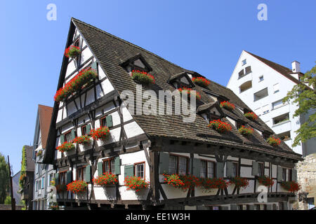 Deutschland, Baden-Württemberg, Ulm, Europa, Alb-Donau-Kreis, Sehenswuerdigkeit, Gebaeude, Bauwerk, Architektur, Altstadt, Fa Stockfoto