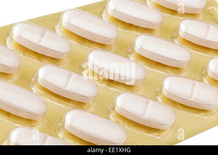 Tabletten in Blister pack Stockfoto