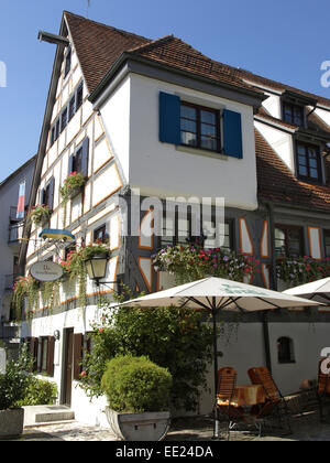 Deutschland, Baden-Württemberg, Ulm, Europa, Alb-Donau-Kreis, Sehenswuerdigkeit, Gebaeude, Bauwerk, Architektur, Altstadt, Fa Stockfoto