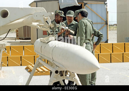 ÄGYPTISCHE ARMEE-TRAINING AM HAWK-RAKETEN, FORT BLISS, VEREINIGTE STAATEN ARMEE POST IN TEXAS, USA Stockfoto