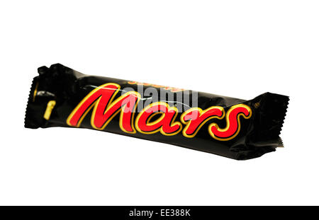 Nahaufnahme von einen Mars-Riegel Stockfoto