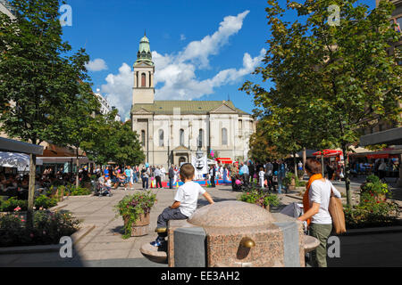 Zagreb Suare - Preradovic Platz (Platz der Blume) Stockfoto