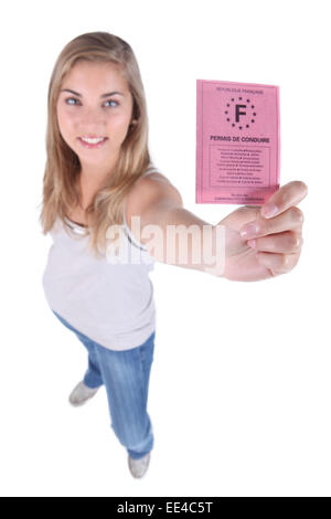 Französischen Führerschein Stockfoto