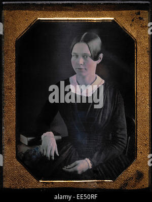 Junge Frau, Porträt, Daguerreotypie, ca. 1850 Stockfoto