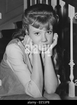 Hayley Mills, am Set des Films "Der Kreide-Garten", 1964 Stockfoto