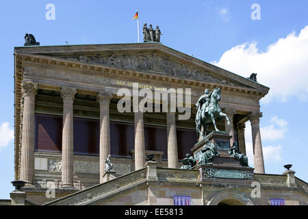 Deutschland, Berlin, Europa, Hauptstadt, Stadt, Sehenswuerdigkeit, Berlin-Mitte, Museumsinsel, Alte Nationalgalerie, Detail, Rei Stockfoto