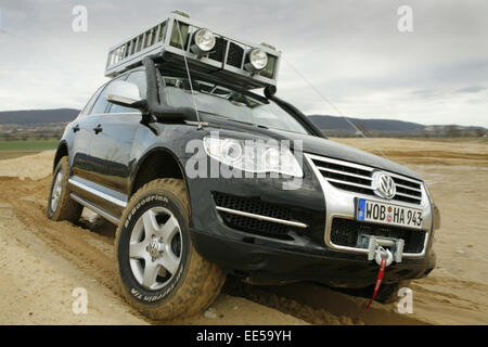 Auto, VW, Volkswagen, Touareg, Offroad, Gelaende, Geländefahrzeug, 4 x 4, 4wd, Allrad, Allradantrieb, Abenteuer, Spass, Motor, Mo, USA Stockfoto