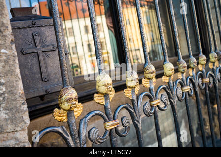 Portal der Kathedrale von St. Bartholomäus, Pilsen, Tschechische Republik, Europa Stockfoto