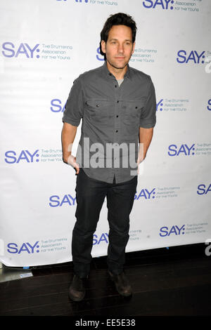 Paul Rudd besucht die dritte jährliche Paul Rudd All-Star-Bowling Vorteil in Lucky Strike Lanes & Lounge am 12. Januar 2015 in New York City/Picture alliance Stockfoto