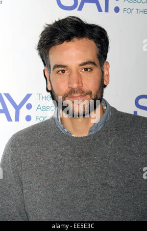 Josh Radnor besucht die dritte jährliche Paul Rudd All-Star-Bowling Vorteil in Lucky Strike Lanes & Lounge am 12. Januar 2015 in New York City/Picture alliance Stockfoto