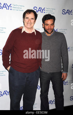 Richard Kind und Josh Radnor besucht die dritte jährliche Paul Rudd All-Star-Bowling Vorteil in Lucky Strike Lanes & Lounge am 12. Januar 2015 in New York City/Picture alliance Stockfoto